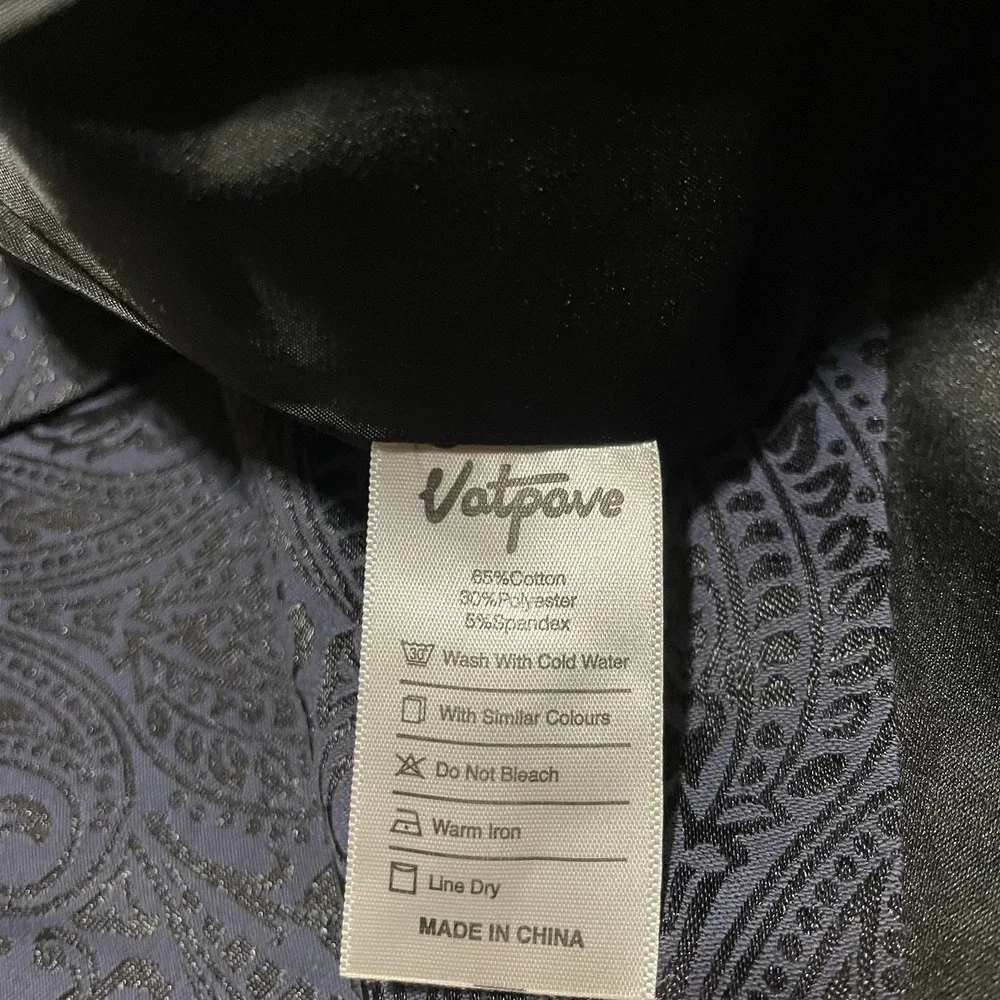Vatpave Suit Vest Vest‎ Men's Size Large Victorian Steampunk Paisley Jacquard